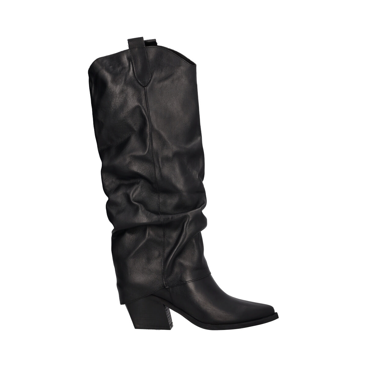 Stivali Donna Neri Texani in Pelle