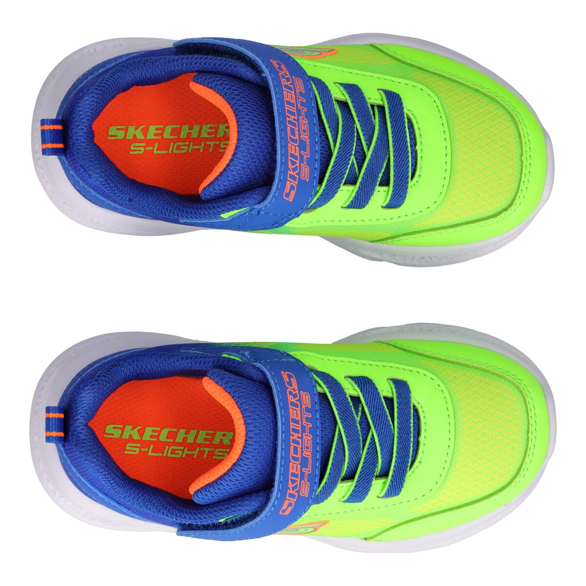 METEOR LIGHTS Sneakers Bambino Verde Fluo e Blu con Luci