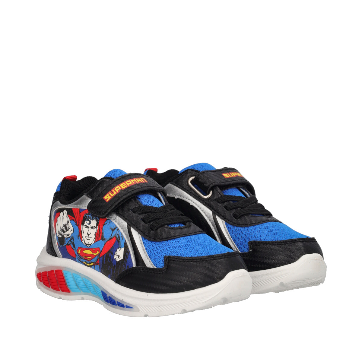Sneakers Bambino Blu Superman con Luci