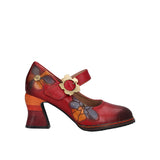 Décolleté Donna Rosse in Pelle