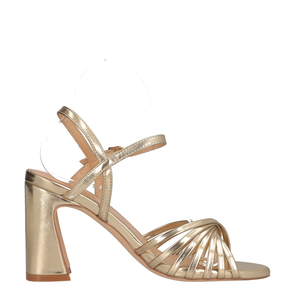 Sandali con Tacco Donna Oro
