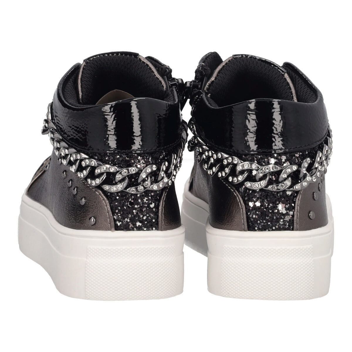 Sneakers Alte Bambina Grigio Fucile