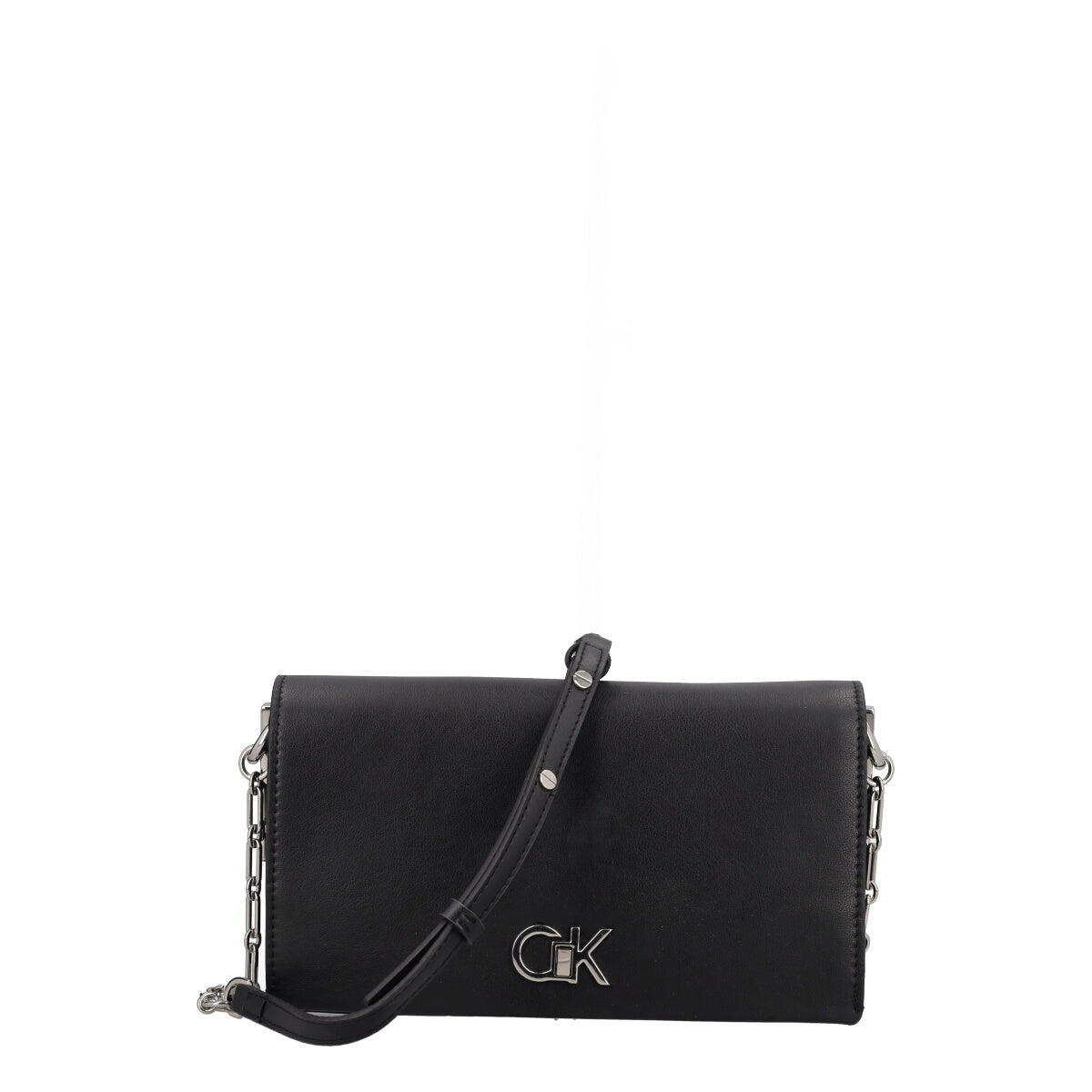 CK RE-LOCK MINI CONV CHAIN BAG DONNA Borsa Nera Donna