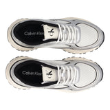 HIKE RUNNER LACE UP MESH MIX Sneakers Donna Bianche e Argento