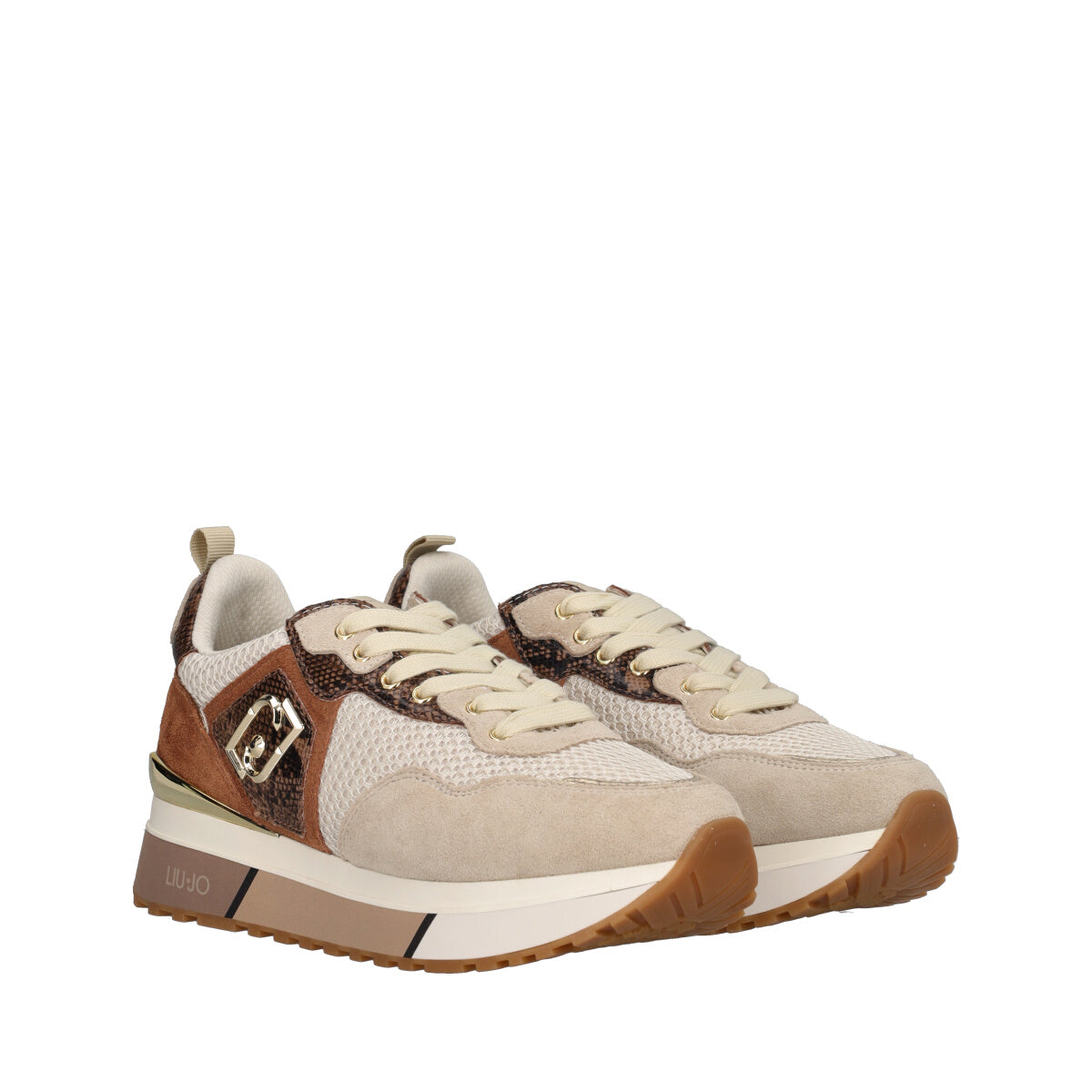 LIU JO MAXI WONDER 01 Sneakers Donna Beige