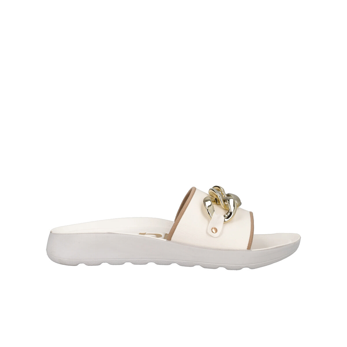 Ciabatte Donna Bianche e Oro