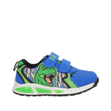 Sneakers Bambino Blu e Verde T-Rex con Luci