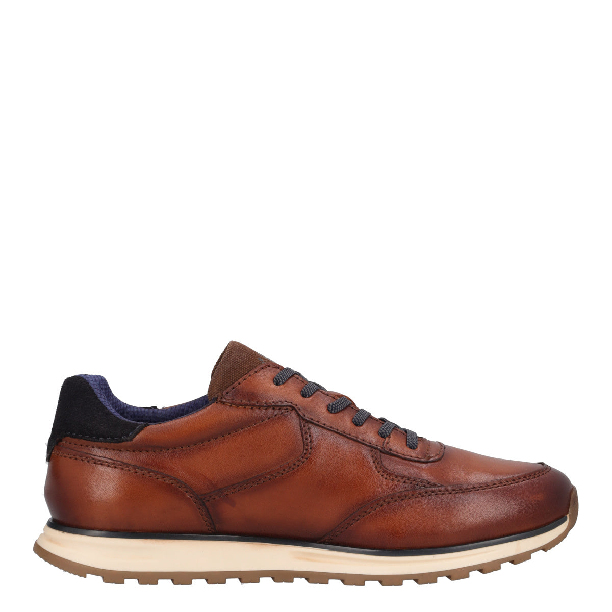 Stringate Uomo Cognac in Pelle