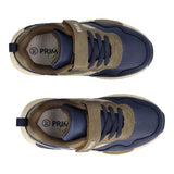 BABY MEGA Sneakers Bambino Blu e Marrone