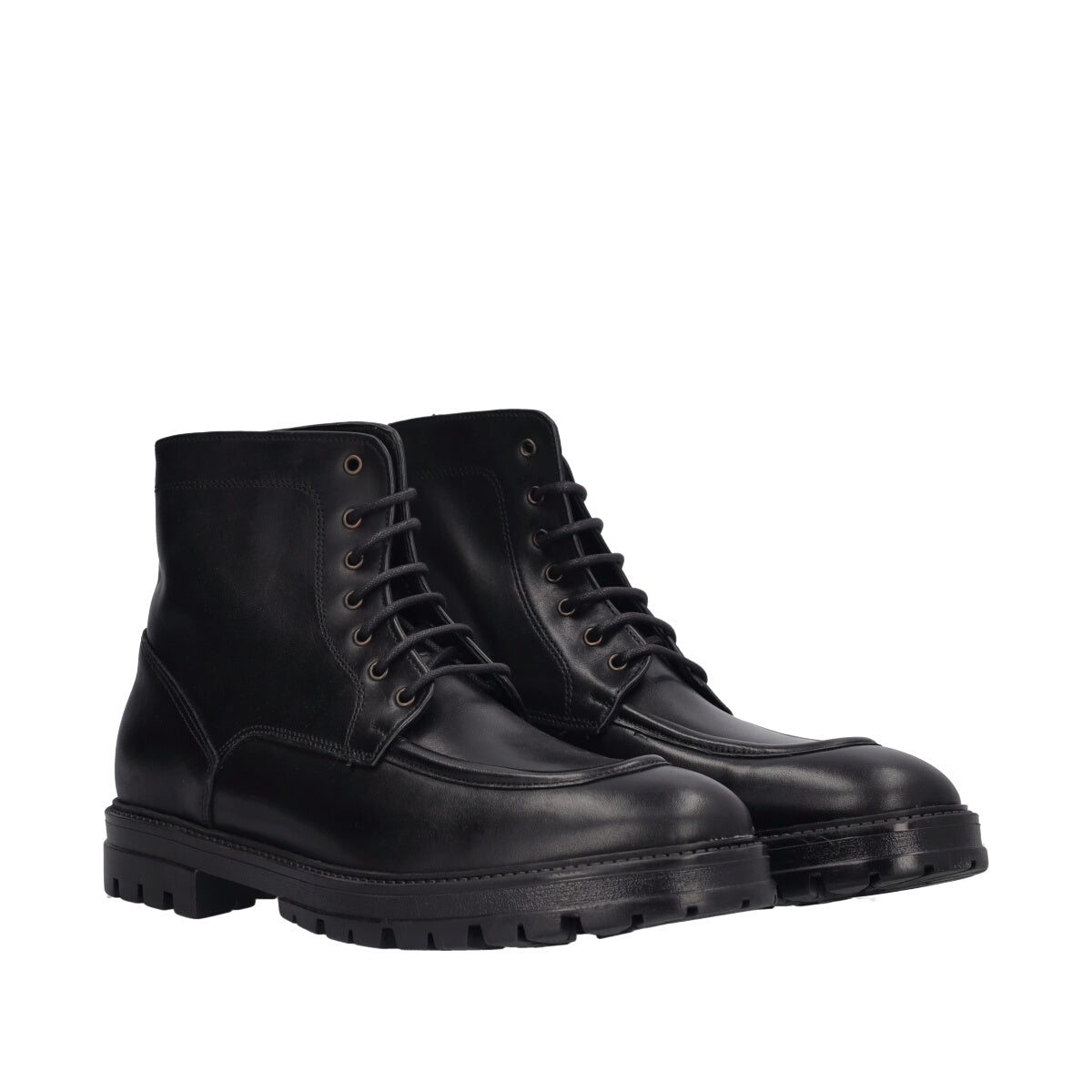 Stivaletti Uomo Neri in Pelle