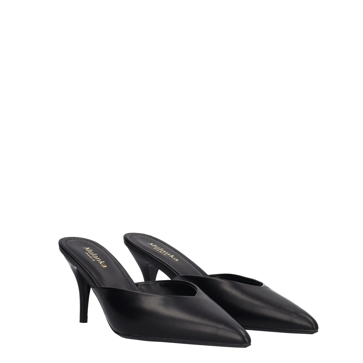 Ciabatte con tacco Donna Nere