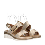 Sandali Donna Beige Satinato