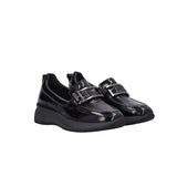 WAY Mocassini Donna Neri Comfort in Pelle