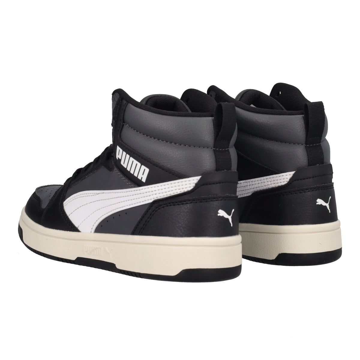 REBOUND V6 MID JR Sneakers Junior Nere e Bianche
