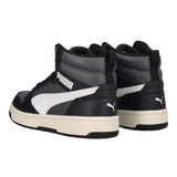 REBOUND V6 MID JR Sneakers Junior Nere e Bianche