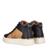 Sneakers Alte Donna Nere e Beige