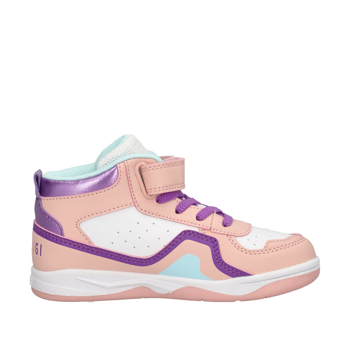 BABY PLAYER Sneakers Alte Bambina Bianche e Rosa