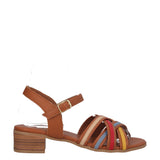 Sandali con Tacco Donna Brandy e Multicolor