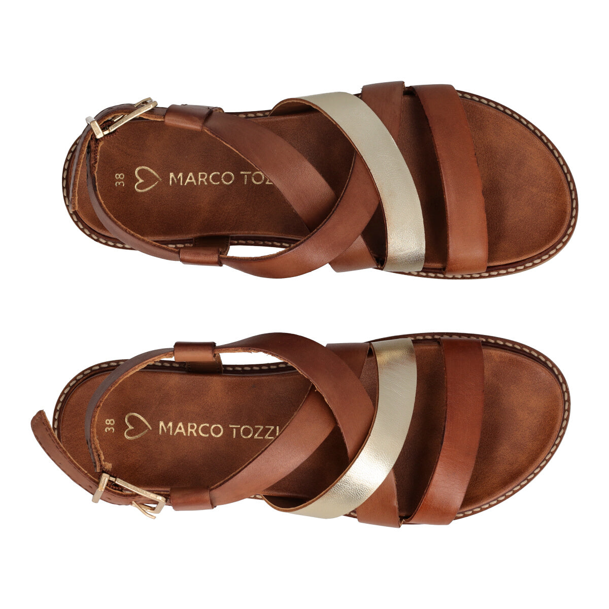 Sandali Donna Cognac