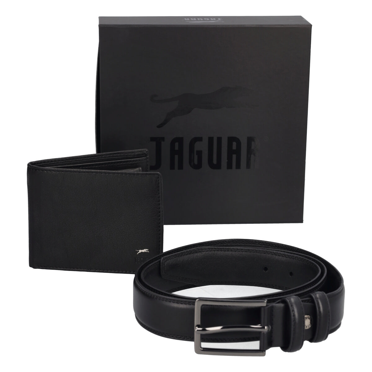 GIFT BOX - Cintura e Portafoglio Uomo Neri in Pelle