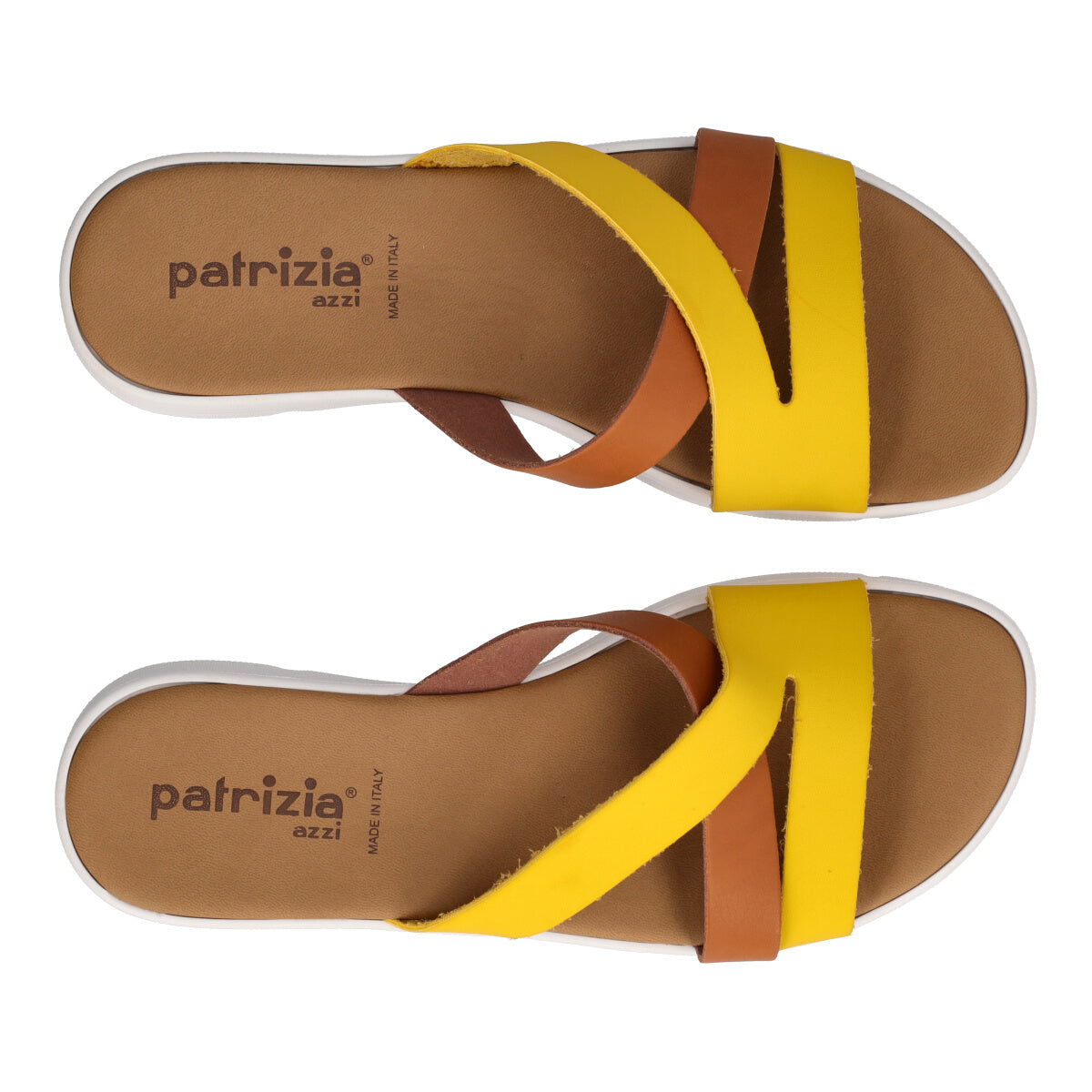 Ciabatte donna Gialle e Marroni
