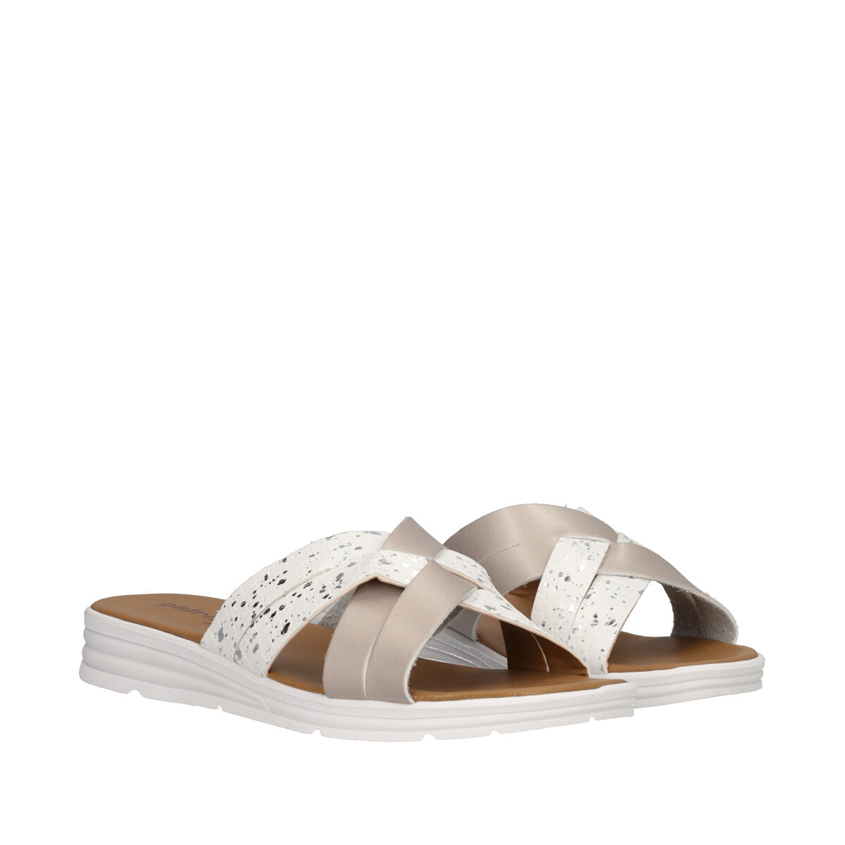 Ciabatte Donna Bianche e Argento