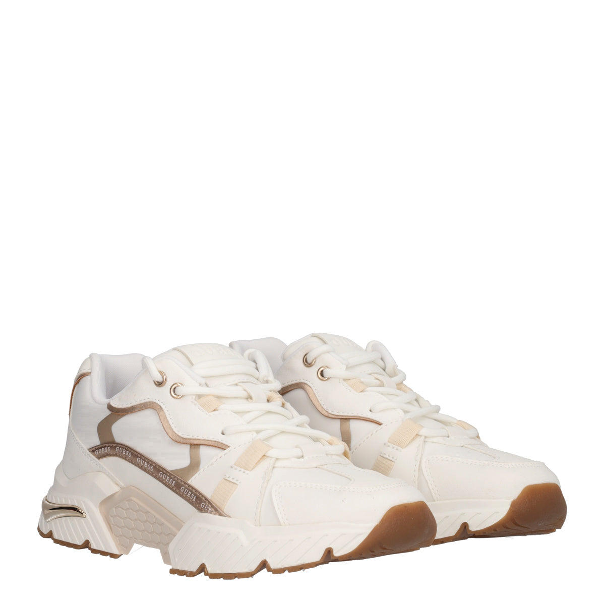 CARRLI6 Sneakers Donna Bianche e Oro