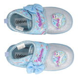 Pantofole Bambini Azzurre - Unicorn