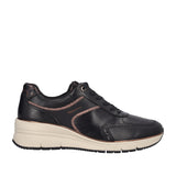 Stringare Sneakers Donna Nere in pelle