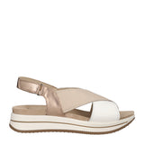 SINDY Sandalo Donna Panna e Bianco