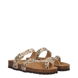 Infradito Donna Beige Animalier