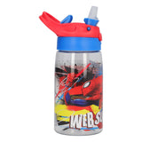 Borraccia con Cannuccia 480ml Tema Spiderman