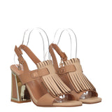 Sandali con Tacco Donna Beige