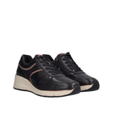 Stringare Sneakers Donna Nere in pelle