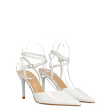 Sandali con Tacco Donna Bianchi in Vernice