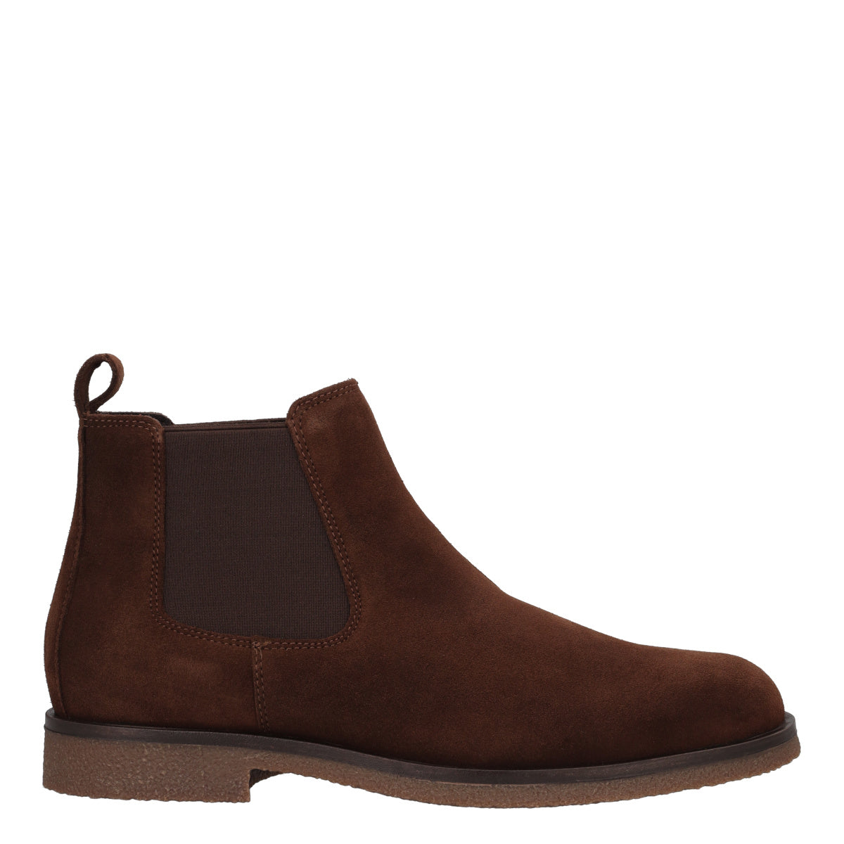 CLAUDIO Chelsea boot uomo in camoscio marrone