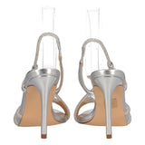 Sandali con Tacco Donna Argento