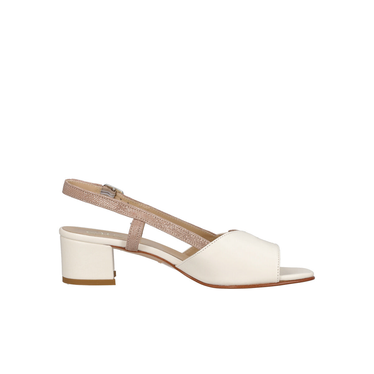 Sandali Donna Platino e Burro Vera Pelle