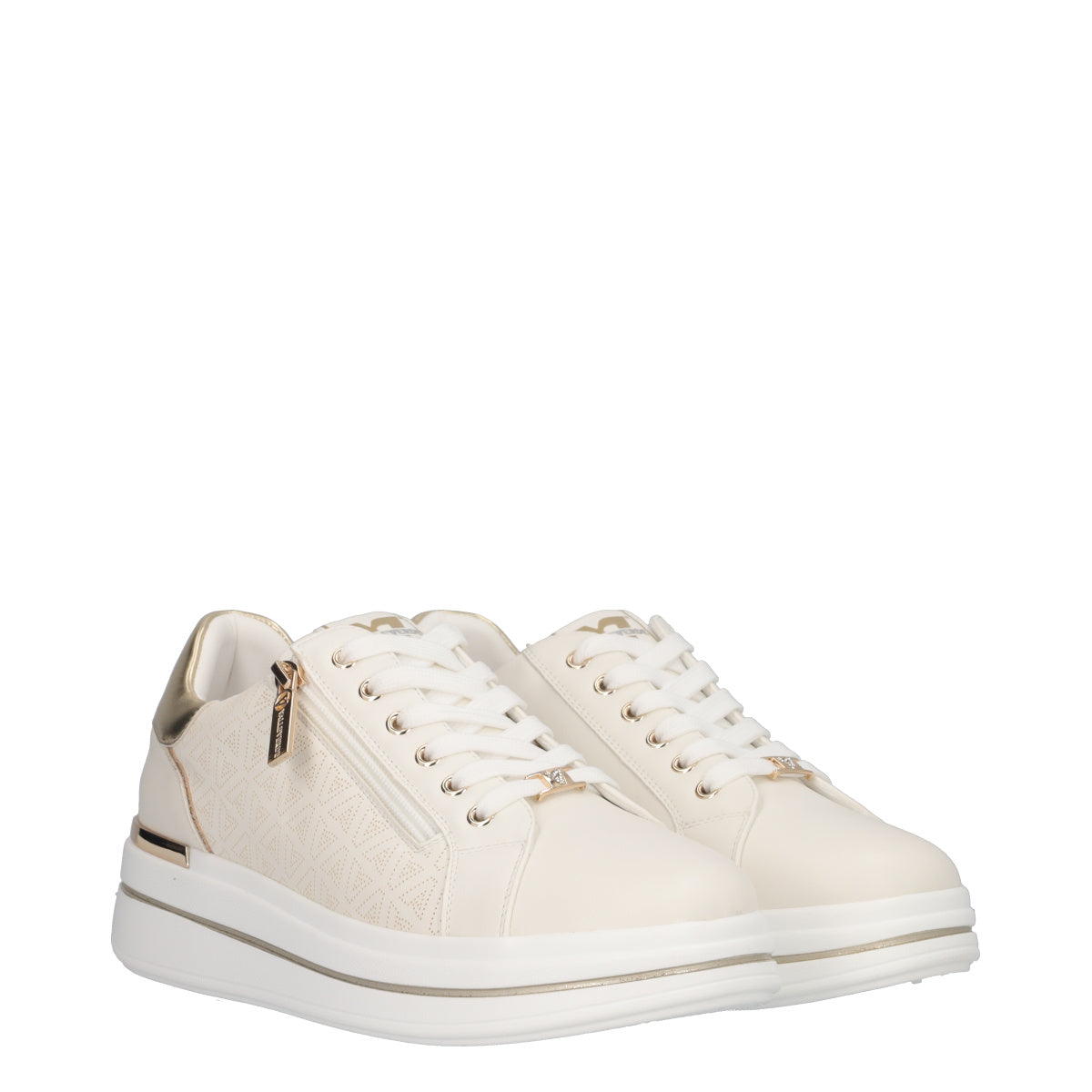 Sneakers Donna Off White e Oro