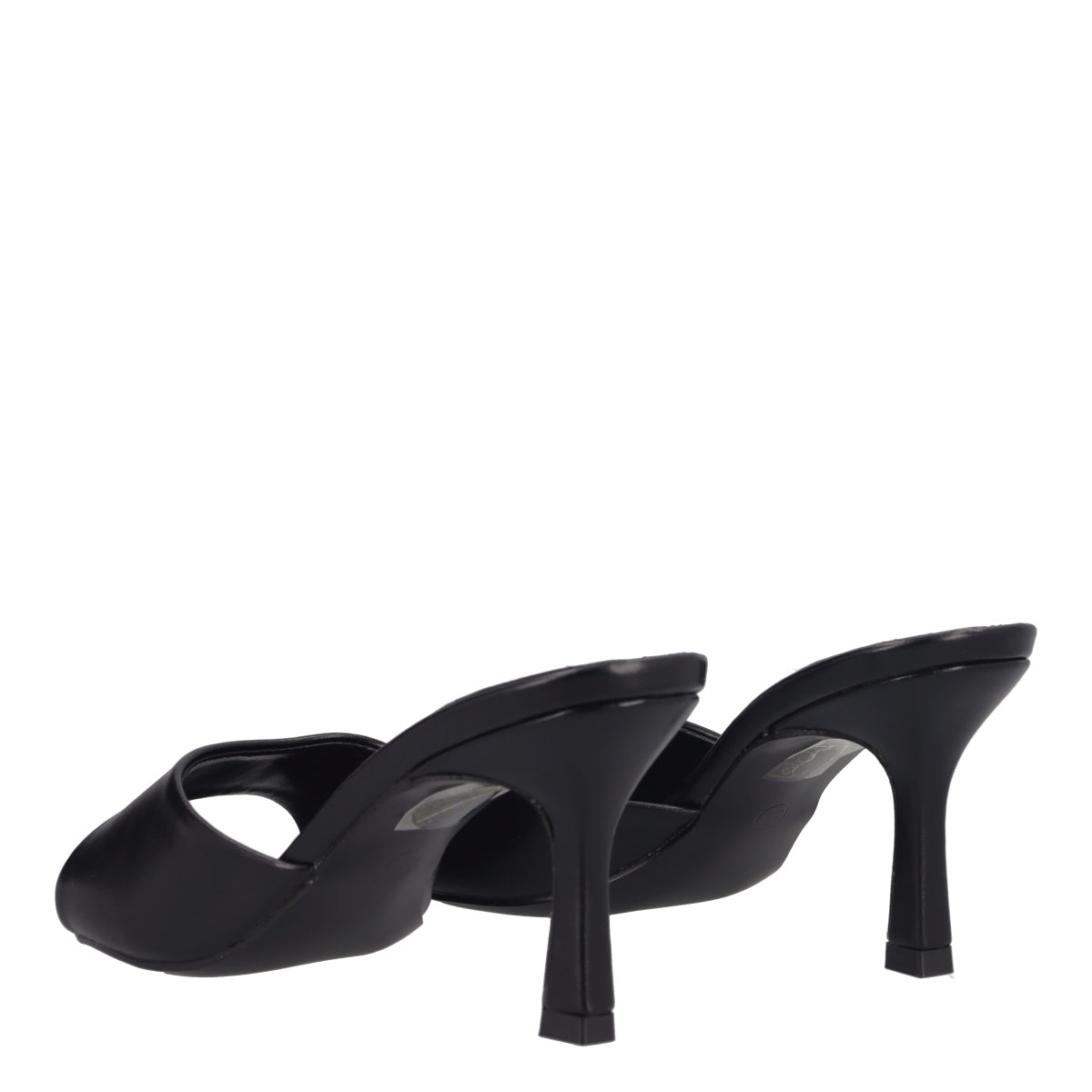 Ciabatte con Tacco Donna Nere