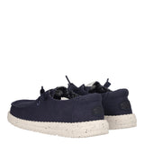 WENDY STRETCH CANVAS Mocassini Slip-on Donna Blu