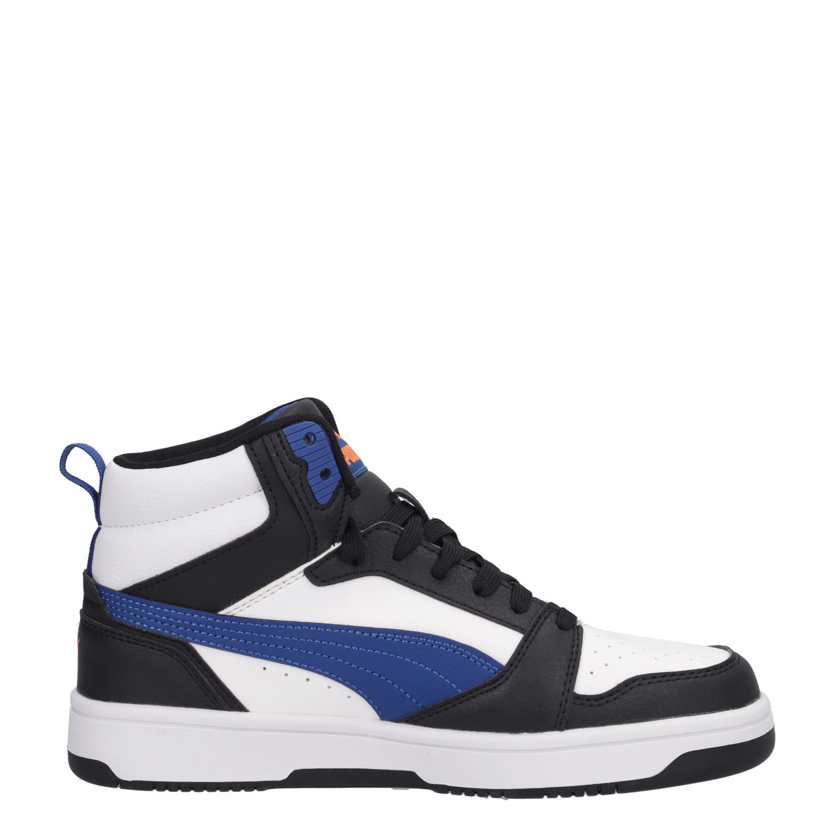 REBOUND V6 MID JR Sneakers Bambino Bianche, Nere e Blu