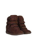 Sneakers Donna Marrone con Zeppa