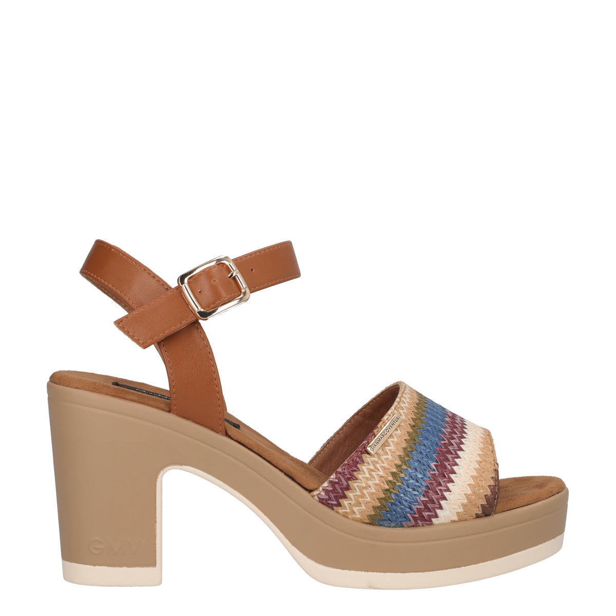 Sandali con Tacco Donna Multicolor