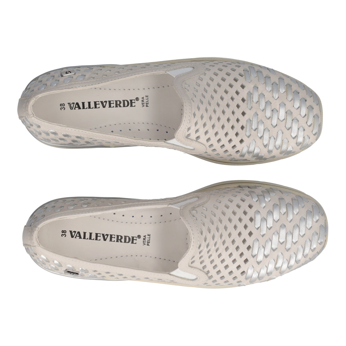 Slip-on Donna Bianche e Argento