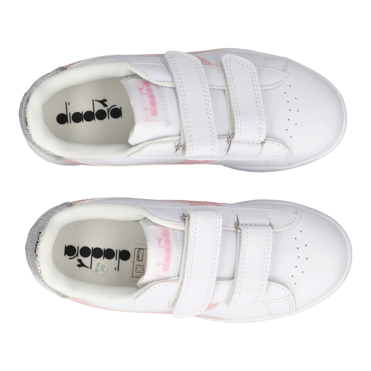 GAME P BALLET PS Sneakers Bambina Bianche, Rosa e Argento