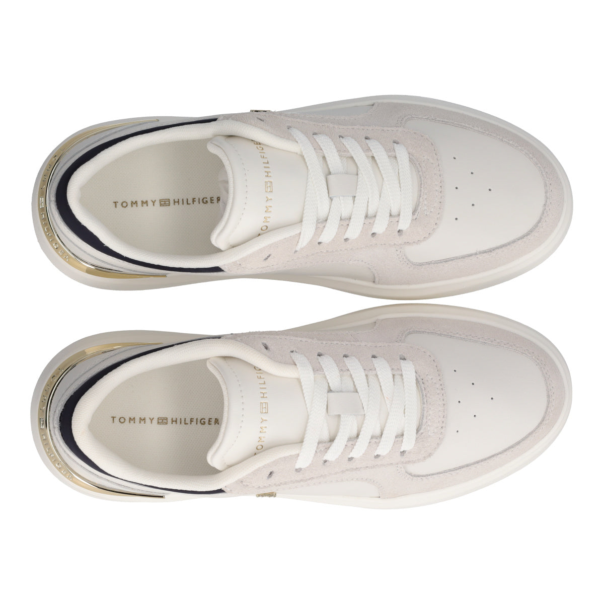 TH SATIN PLATFORM SNEAKER Sneakers Donna Ecru