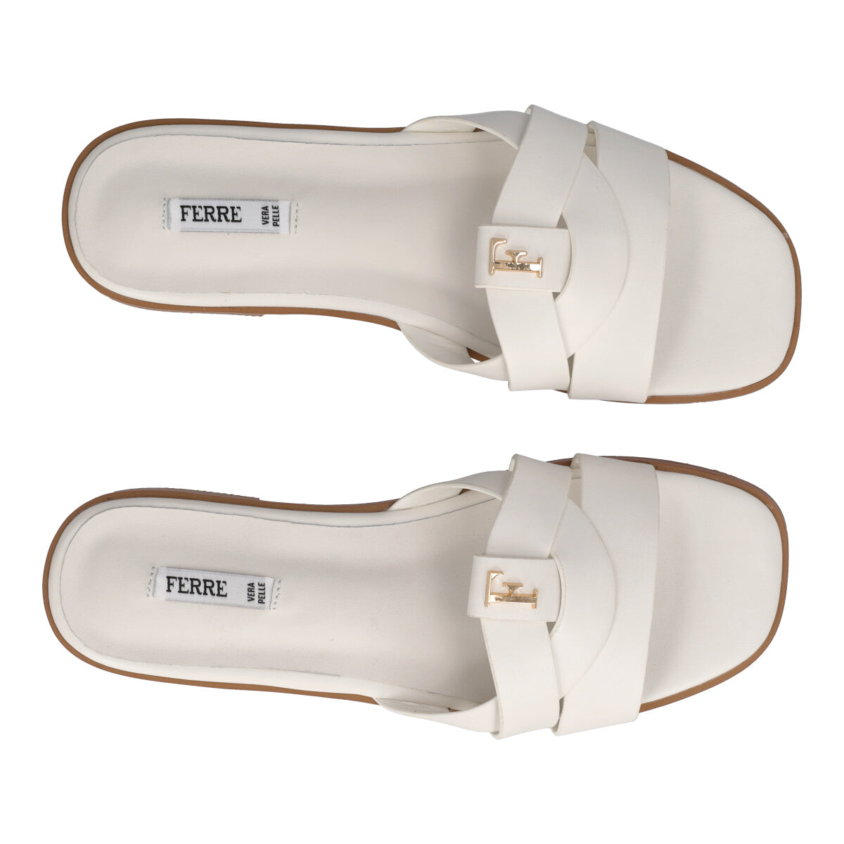 ALICIA Ciabatte Donna Bianche