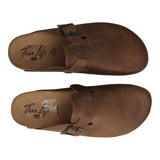 Ciabatte Uomo in pelle Marrone