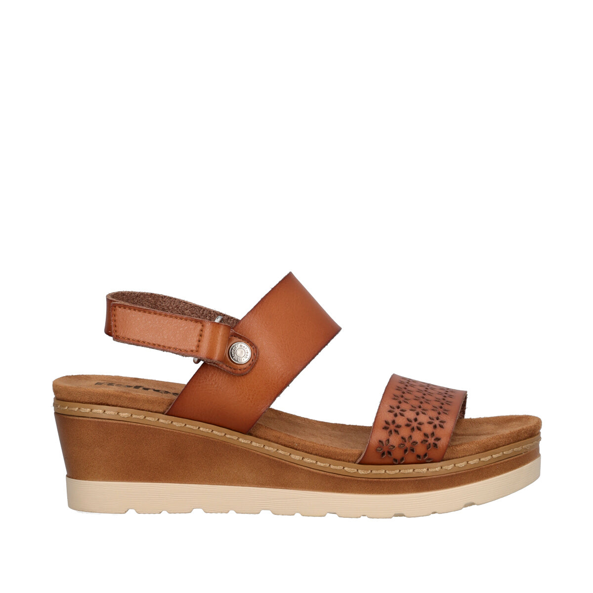 Sandalo Donna zeppa camel